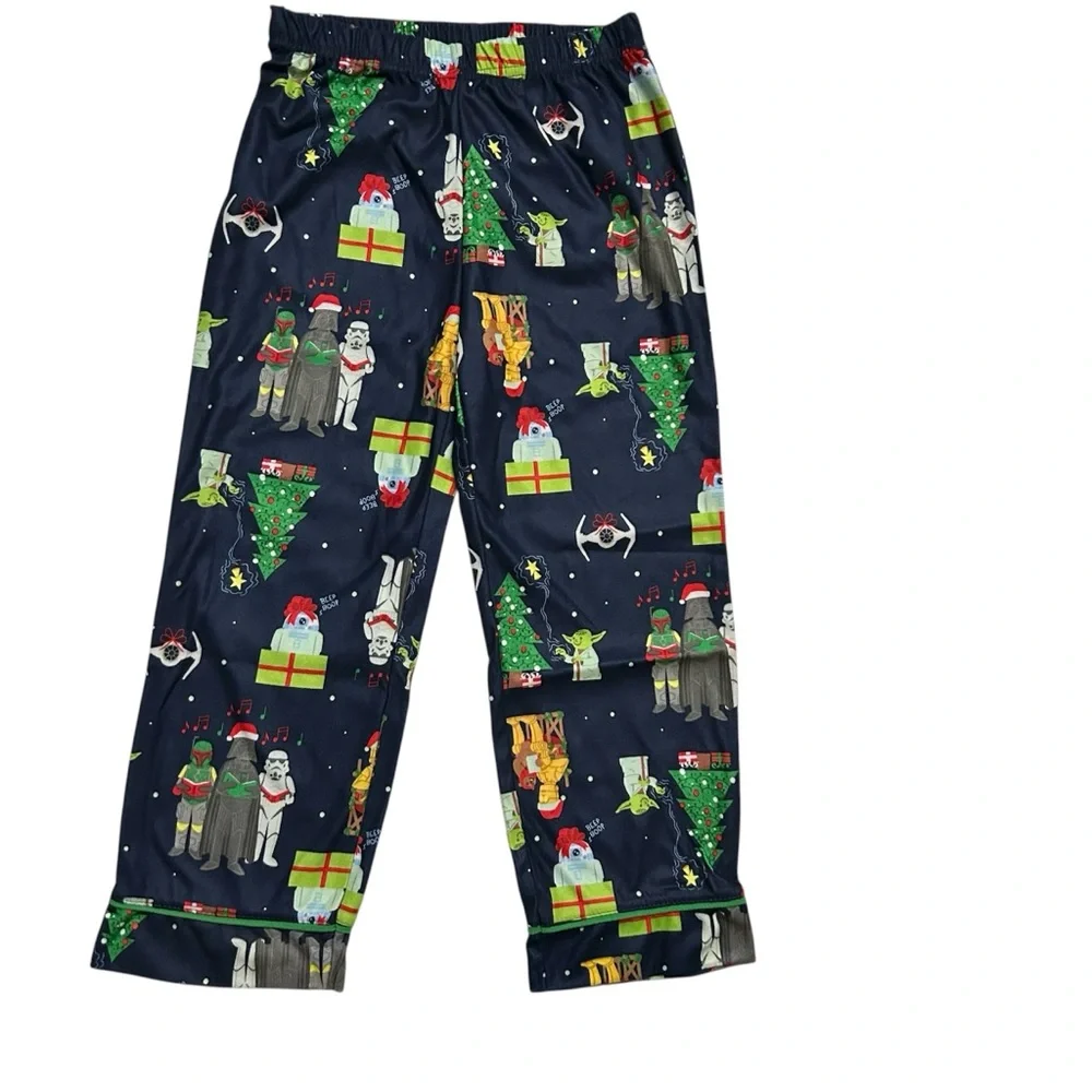 🆕Star Wars Christmas Choir Winter Holiday Flannel Boys Pajamas Set Size XS 4/5